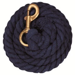 Weaver Leather - Solid Color Cotton Lead Rope With Solid Brass 225 Snap, Navy