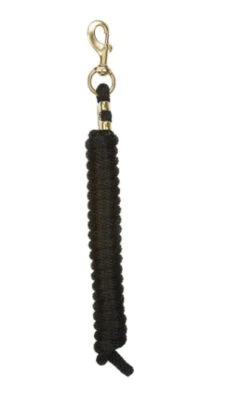 Weaver Leather - Poly Lead Rope With A Solid Brass 225 Snap, Black