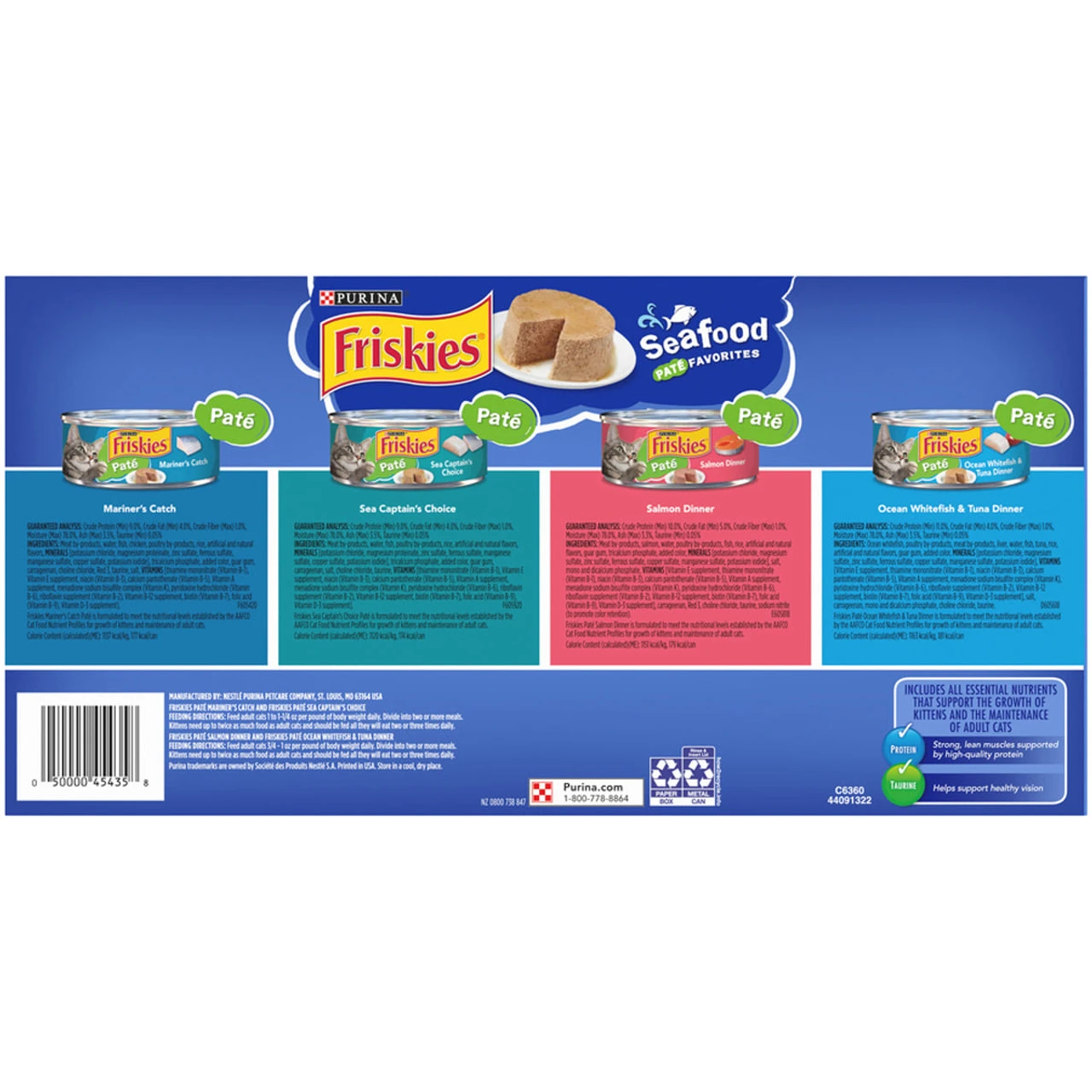 Purina Friskies Pate Variety Pack, Seafood Favorites - (32) 5.5 Oz - Image 2