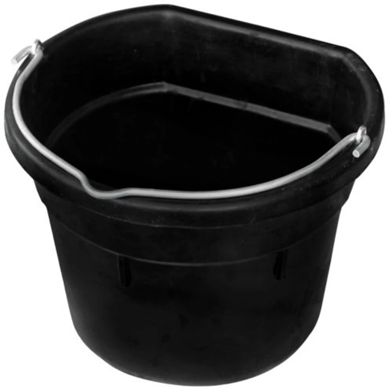Farm Innovators 12 Qt. Heated Flat-Back Rubber Bucket
