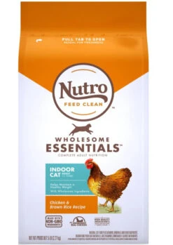 Nutro Wholesome Essentials Indoor Cat Chicken & Brown Rice Recipe - 5 Lbs.