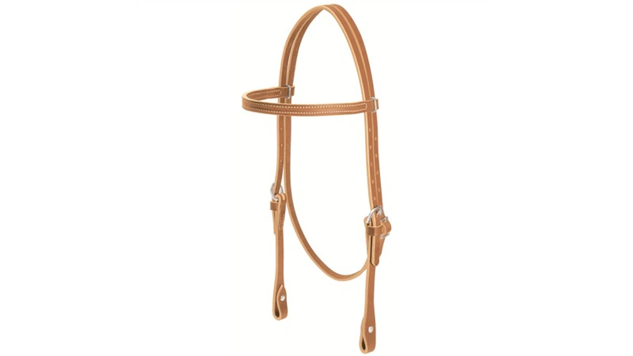 Weaver Leather- Horizons Browband Headstall, Golden Brown