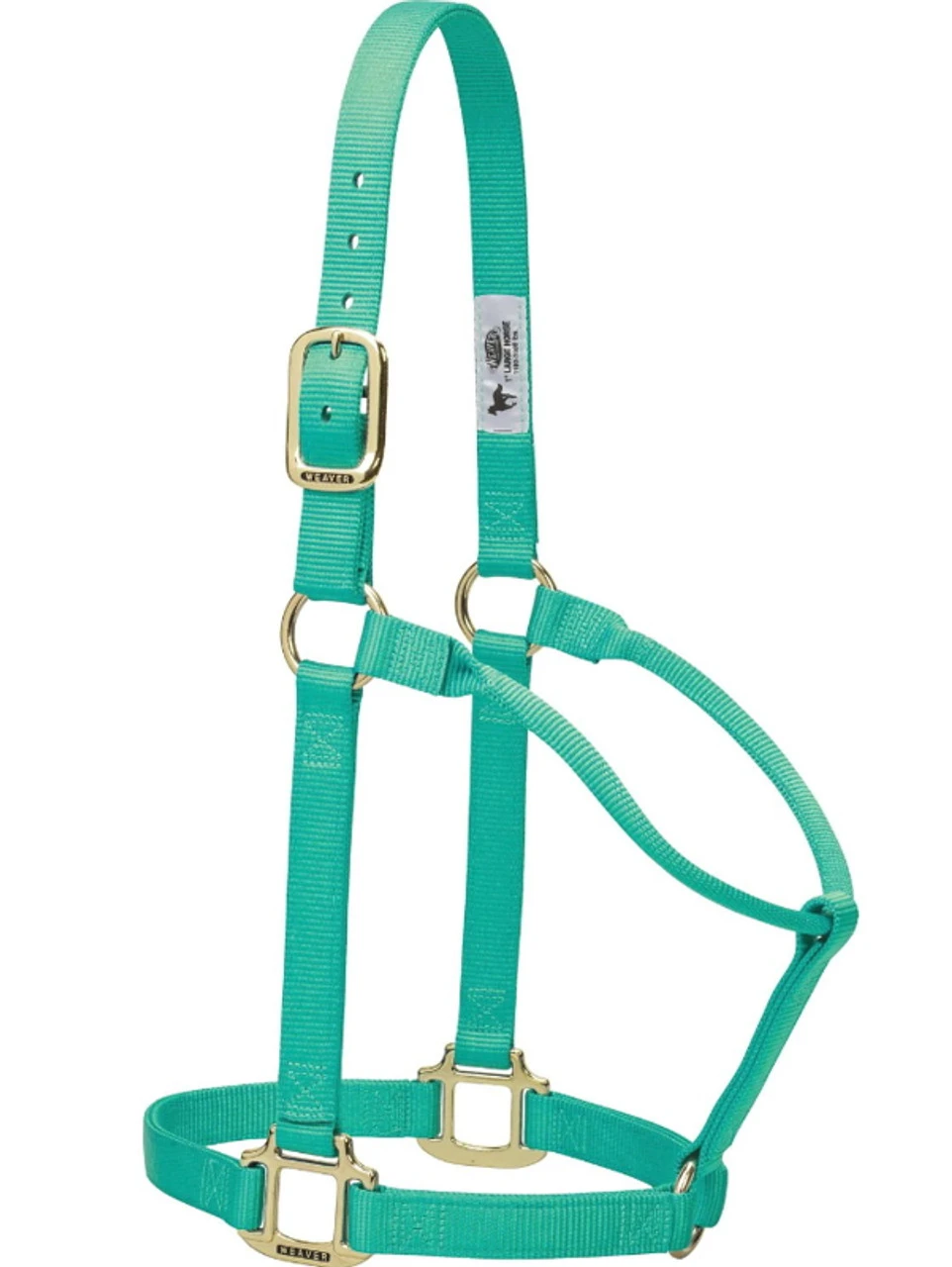 Weaver Leather- Original Non-Adjustable Halter 1" Small Horse Or Weanling Draft Emerald