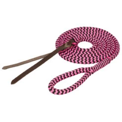 Weaver Leather- Braided Nylon Lead Pink & Black