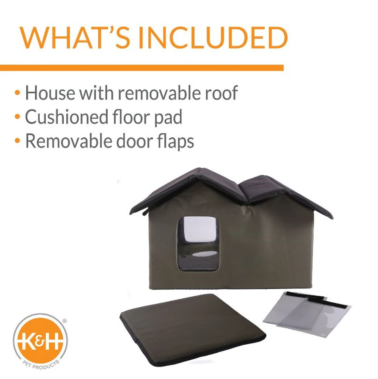 K&H Extra Wide Outdoor Unheated Kitty House - Image 3