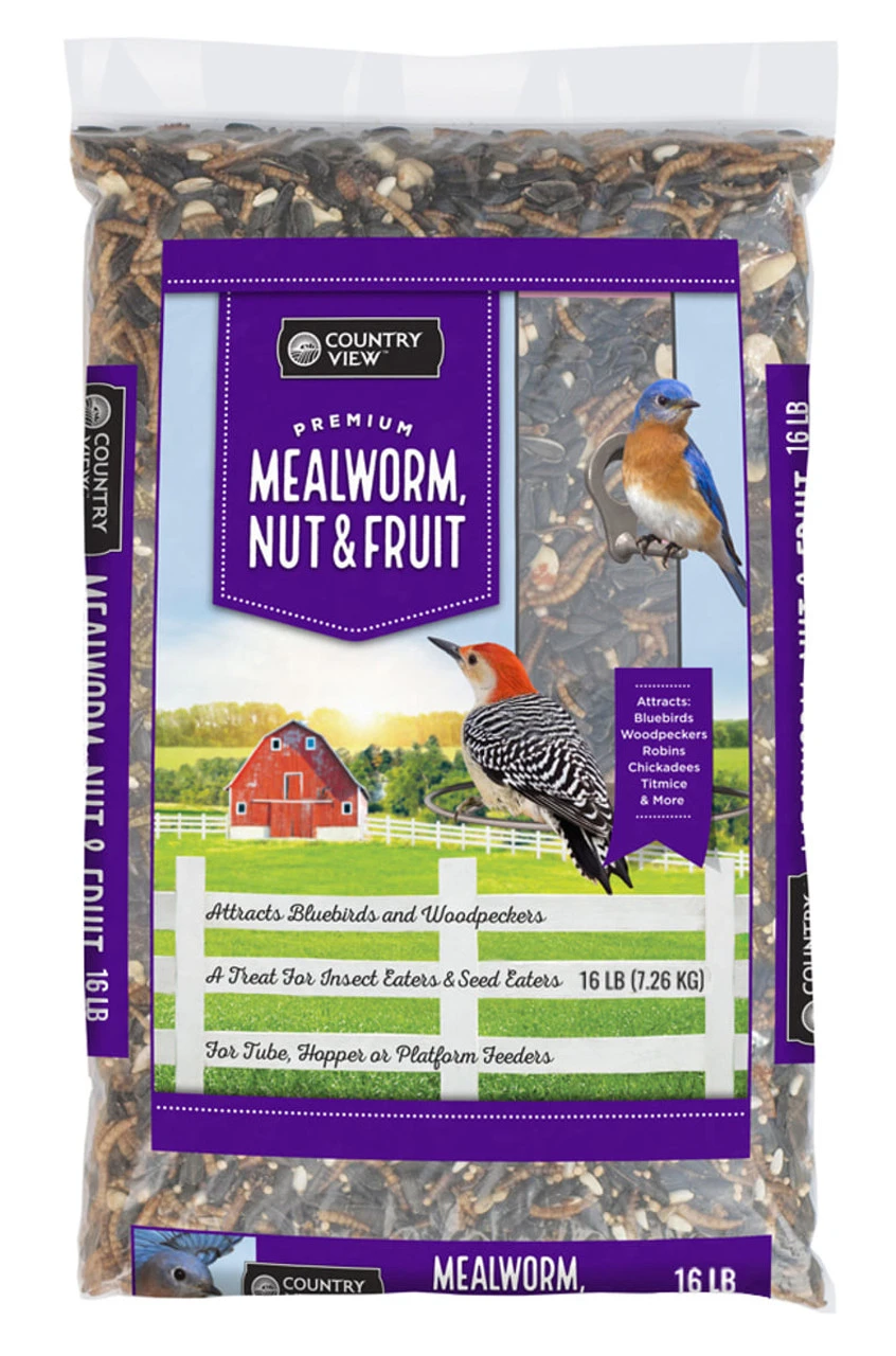 Red River Mealworm, Nut & Fruit Blend- 16lb