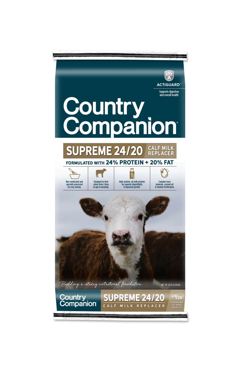 Country Companion Supreme 24/20 Calf Milk Replacer - 50 Lbs