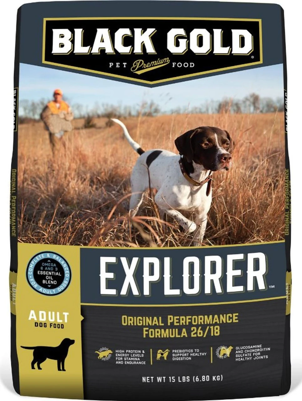 Black Gold Explorer Original Performance 26/18 Dry Dog Food - 15 LBS