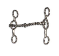 PROFESSIONAL'S CHOICE EQUISENTIAL SHORT SHANK BIT - TWISTED WIRE SNAFFLE BIT