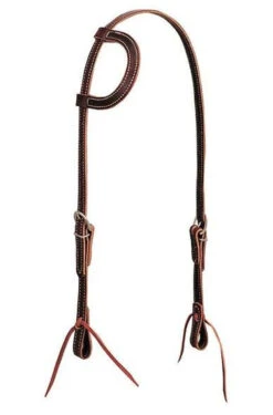 Weaver Leather Latigo Leather Flat Sliding Ear Headstall