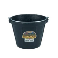 Miller Mfg. - 10-Quart Rubber All Purpose Pail - Black