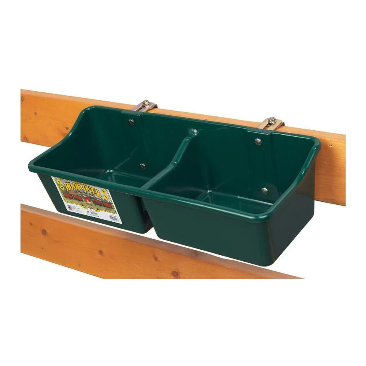 Miller MFG.- 24in Plastic Divided Hanging Feeder With Brackets